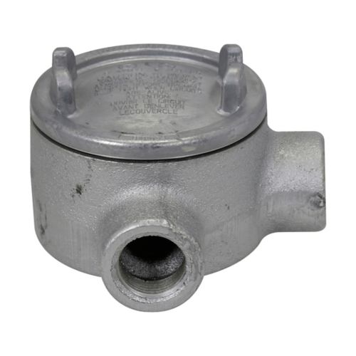 Crouse-Hinds GUAM16 Conduit Outlet Box | Electrogalvanized Aluminum 13.3 cu-in GUA