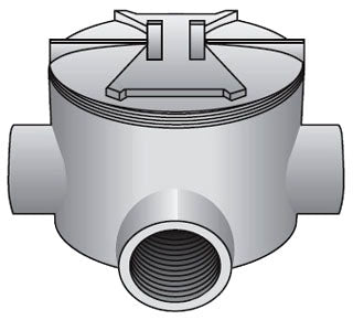 OZ/Gedney GUAT50A Explosionproof Conduit Outlet Box Dust-Ignitionproof 1/2-Inch 18.8 Cubic Inch Capacity