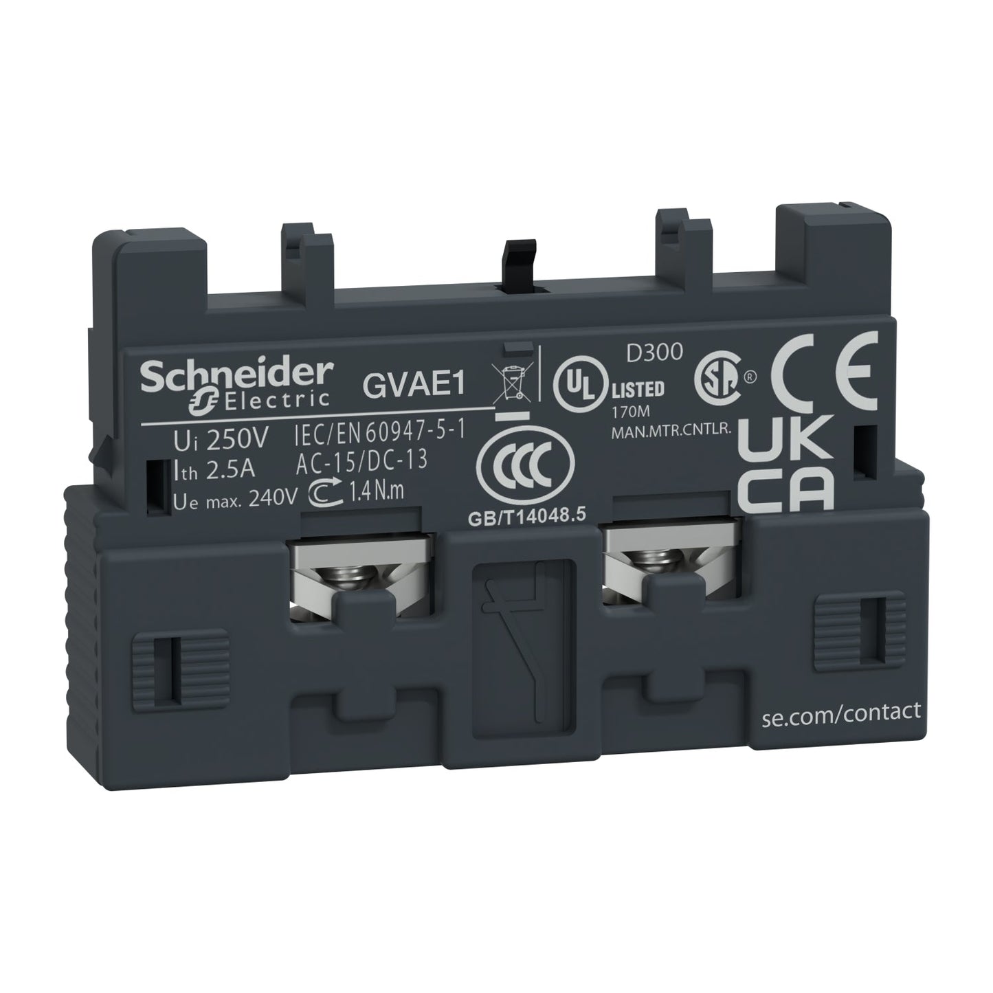Square D GVAE1 Contactor And Motor Starter Auxiliary | 600V 2000A 3P 3PH Bolt-On LSH 1NO Solid State