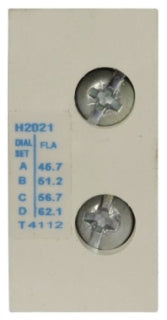 Cutler-Hammer H20213 Freedom Heater Coil Pack Electrical Supply 45.7-62.1A NEMA/IEC Standard Trip Class 20
