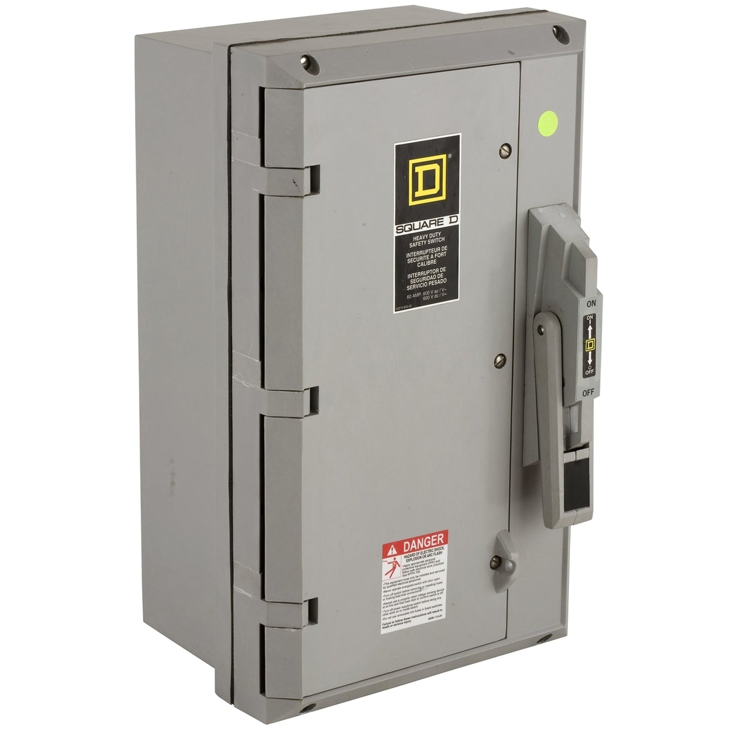 Square D HU362DX Disconnect Switch | 600V 60A 3P Non-Fusible Series E