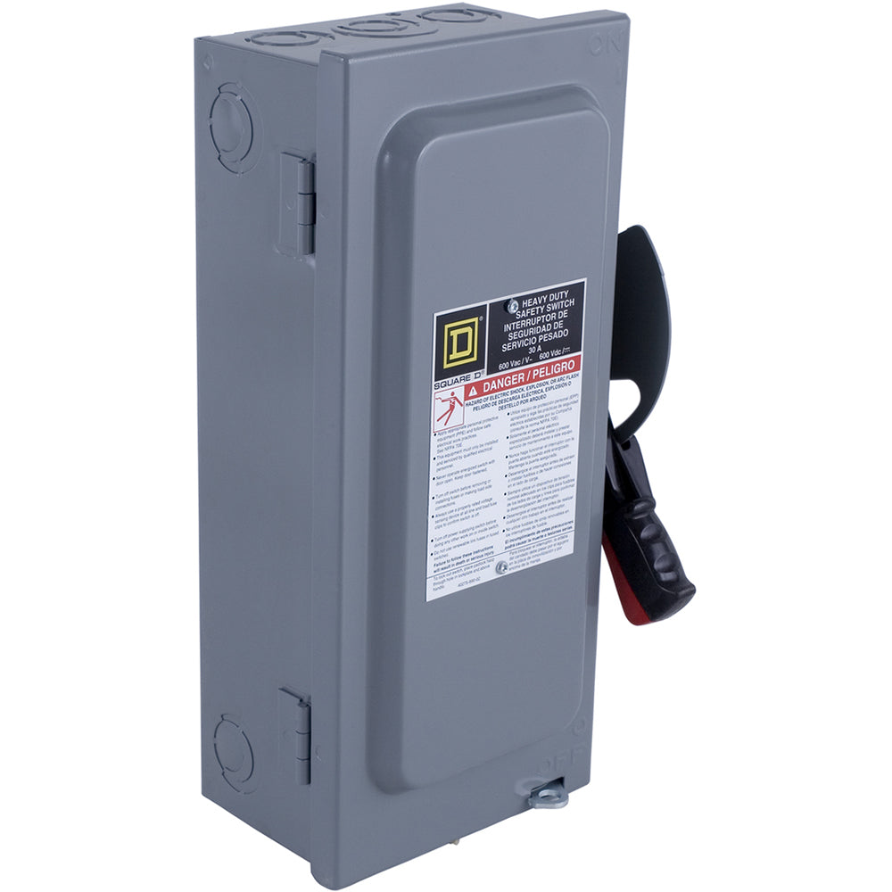 Square D H461 Switch | 600V 30A 3-Phase 4-Pole Fusible Disconnect Series E