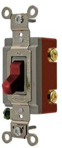 Hubbell HBL1221R Toggle switch | 20A 120/277V AC