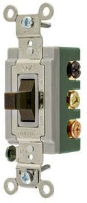 Hubbell HBL1388 Toggle Switch Double Pole Double Throw 30A 120/277V AC