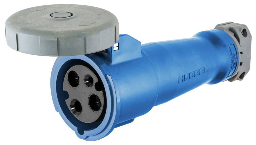 Hubbell HBL360C6W Receptacles | 600V 28A 3P 3Pole 42kA@600V Bolt-On 4Wire 48VCoil SolidState FAP