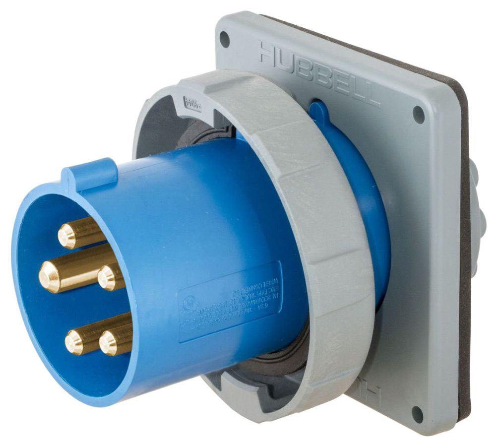 Hubbell HBL460B9W Conduit & Fittings | IEC 60309 device Pin & Sleeve