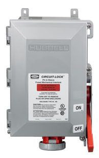 Hubbell HBL460MIF7W Conduit & Fittings | IEC 60309 Mechanical Interlock Pin-and-sleeve Receptacle Interlocked with Switch 480V