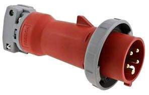 Hubbell HBL516P6W Heavy-Duty IEC Pin and Sleeve Plug 16A 380/415V 4-Pole 5-Wire Grounding Watertight