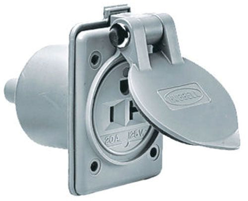 Hubbell HBL61CM65 Wiring Devices | 20A 125V 2-Pole 3-Wire 5-20R Marine
