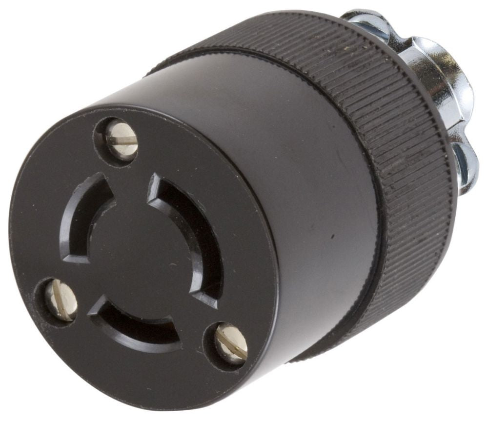 Hubbell HBL7555G Twist-Lock Industrial Connector | 10A 250V/15A 125V 2-Pole 3-Wire