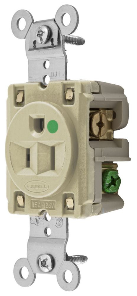 Hubbell HBL8210I Conduit & Fittings | 15A 125V 2-pole 3-wire NEMA 5-15R
