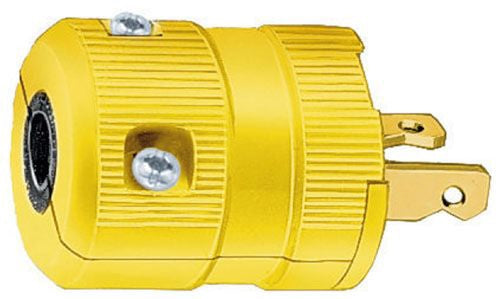 Hubbell HBL9758VY Plug | 20A 250V NEMA 2-20P Nylon