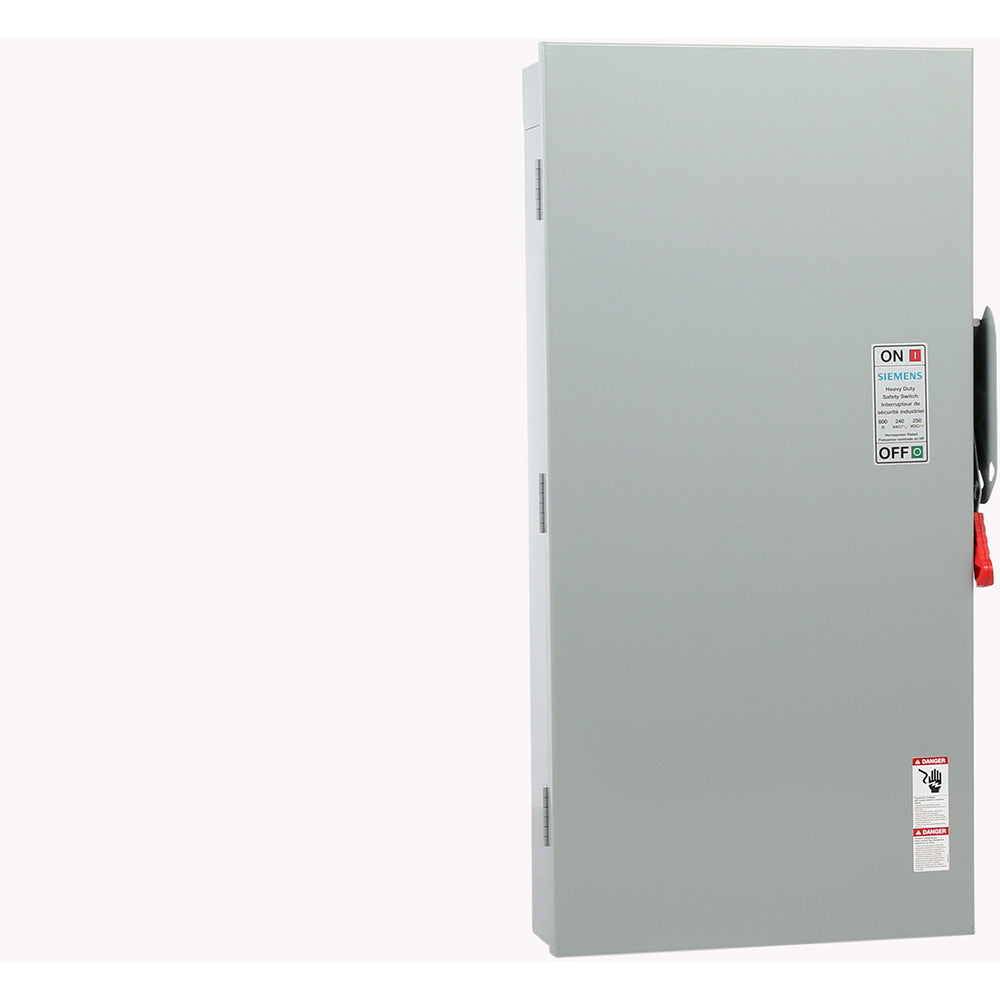 Siemens HF326NA Heavy-Duty Safety Switch | 3-Pole 240VAC 600A Solid Neutral Type 1 Enclosure