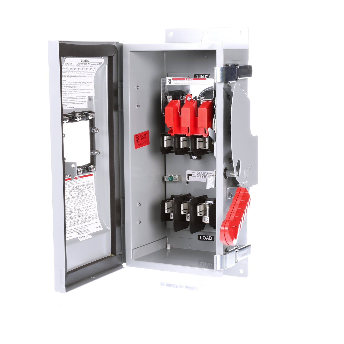 Siemens HF361JW Disconnect Switch | 600V AC 30A 3P 3W Fusible 200kA@600V NEMA 12 PAF