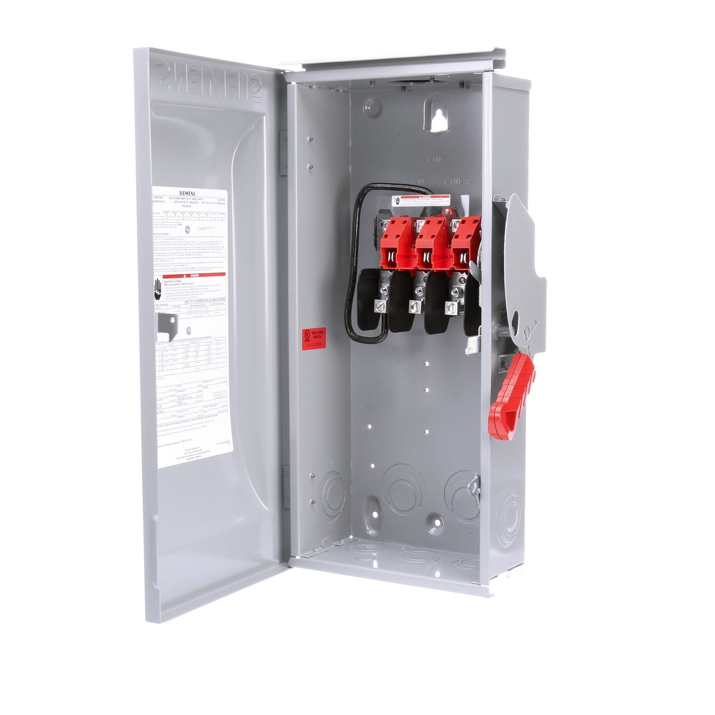 Siemens HNF263R Disconnect Switch | 600V AC 100A 1-Phase 2-Pole 200kA@600V VBII Series