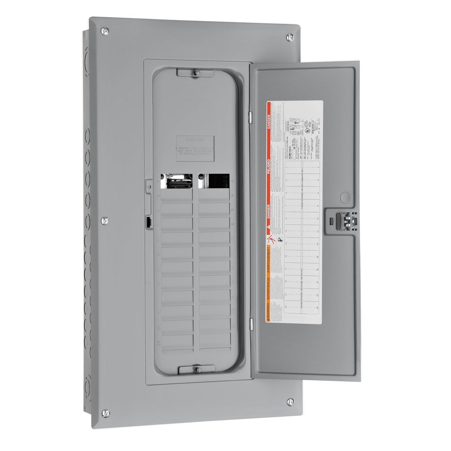 Square D HOM24L125TC Circuit Breaker Enclosure | 240V 125A Nema 1 QOM