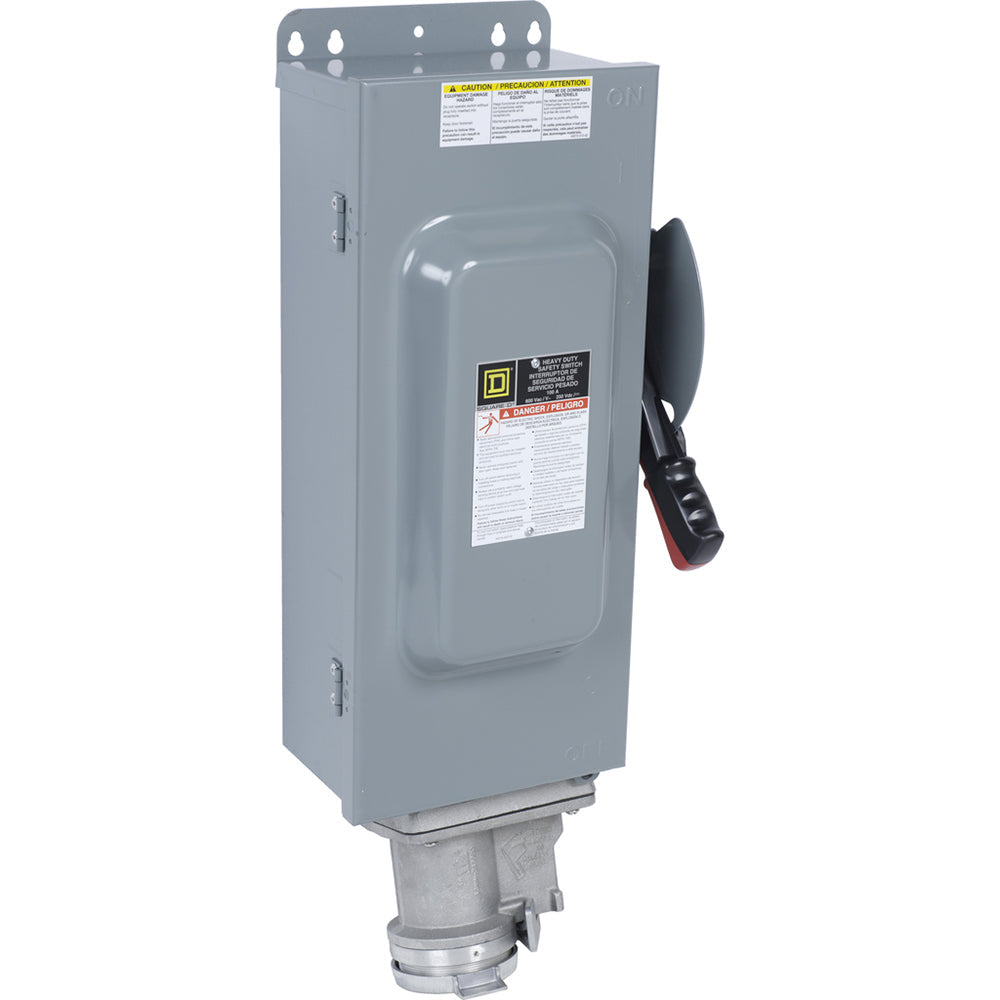 Square D HU363AWC Disconnect | 600V AC 100A 3P Non-Fusible HU Series