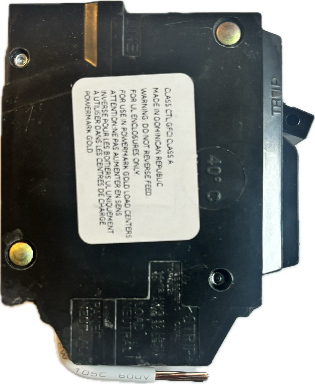 General Electric THQL1120DFS Circuit Breaker | 120V 20A 1P 10kA@120V Plug-In