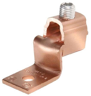 Burndy KLU70 Mechanical Terminal Lug Copper Alloy 8-2 AWG Offset Tongue SCRULUG