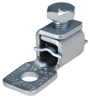 Burndy KPA4C Mechanical Pressure Bar Copper Lug Terminal 1-Hole 14 AWG to 4 AWG 1/4" Stud
