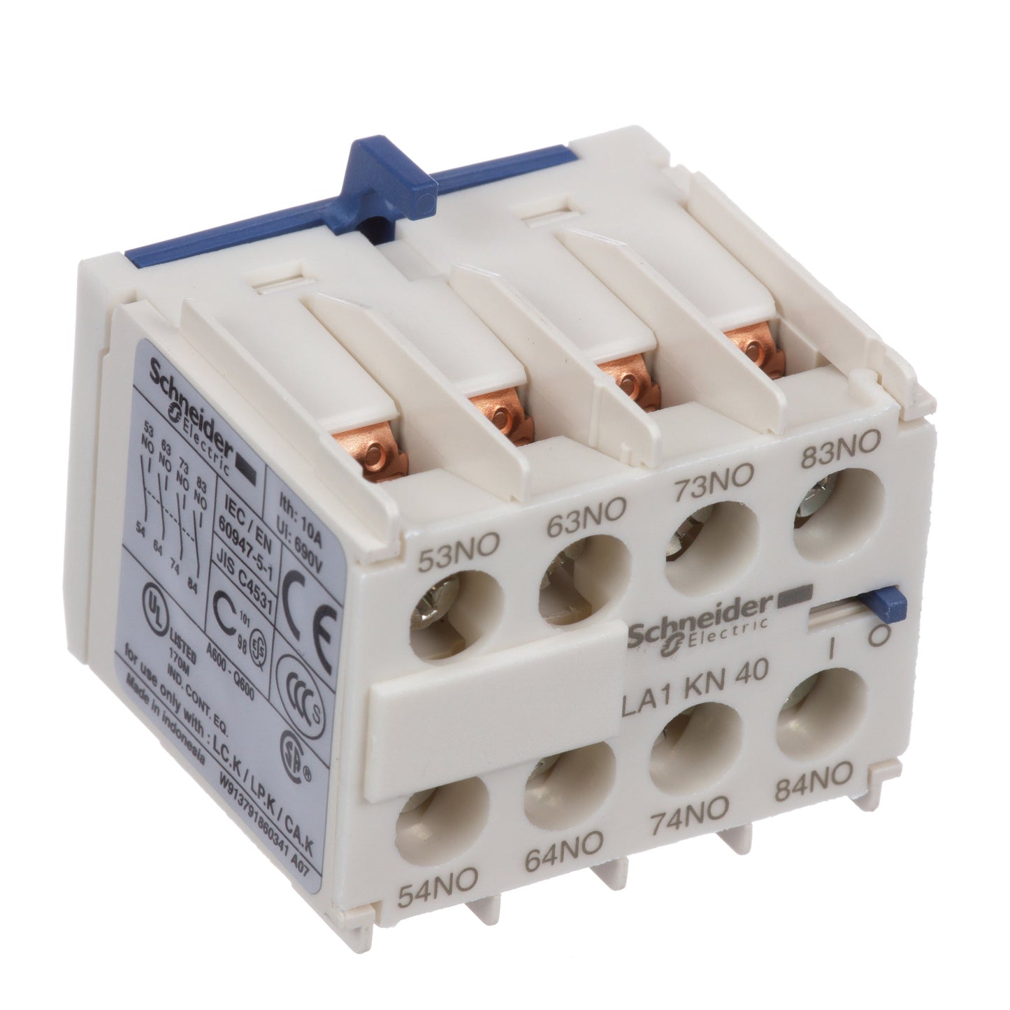 Square D LA1KN40 Contactor And Motor Starter Auxiliary | 690V AC 2000A 3-Phase 4NO LSIGA