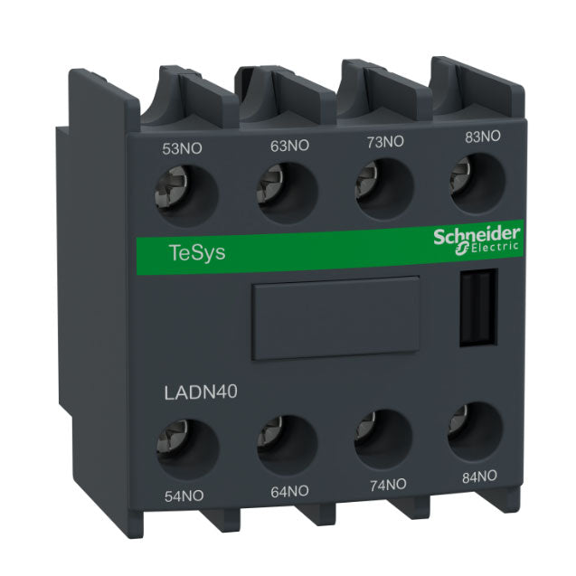 Telemecanique LADN40 Contactor And Motor Starter Auxiliary | 4NO 690V AC TeSys D