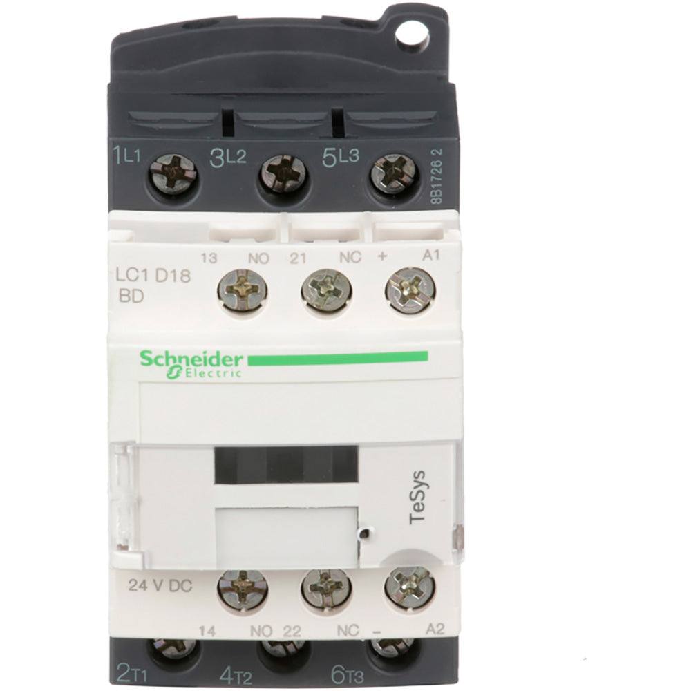 Schneider Electric LC1D18BD Contactor 3 pole 600V 32A 24V coil LC1D