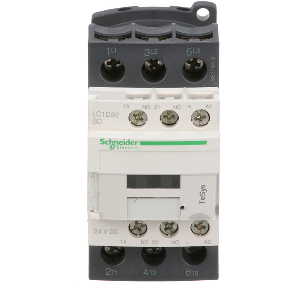 Schneider Electric LC1D32BD Contactor | 3P 600V 50A 24V TeSys Deca Series