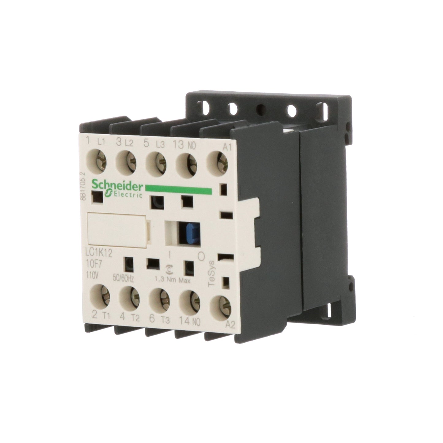 Schneider Electric LC1K1210F7 Contactor | 1 Pole 1 Phase 120V 50A TeSys K