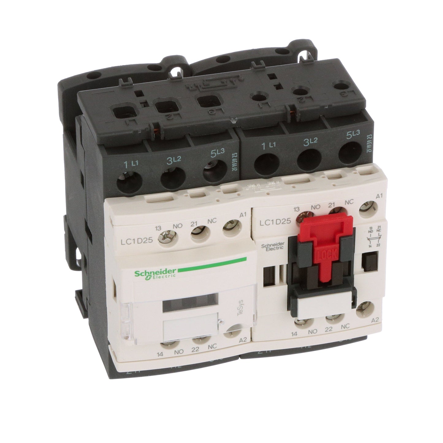 Schneider Electric LC2D25G7V Contactor | 120 VAC 3 NO TeSys D