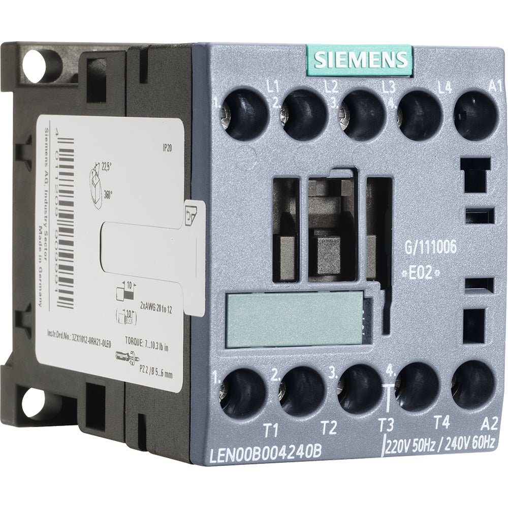 Siemens LEN00C004120B Contactor | 600V 3 phase 30A 4 pole 120V coil