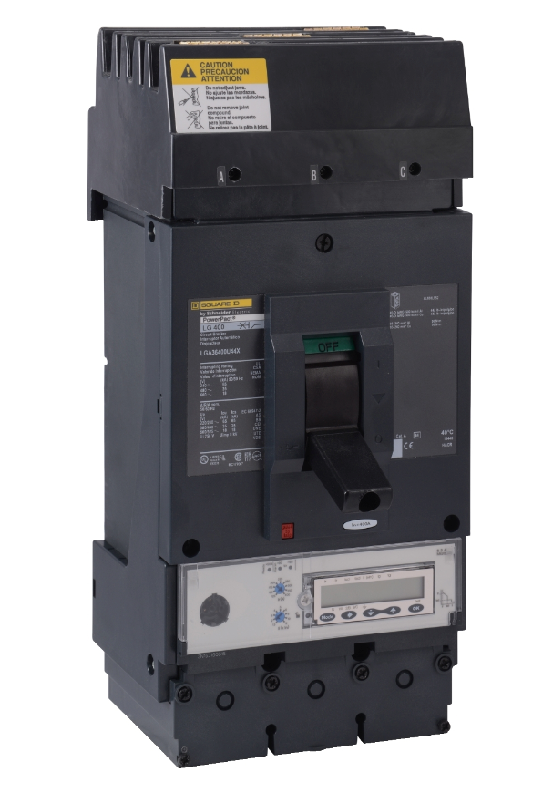 Square D LGA36600U44X Circuit Breaker | 600V 600A 3P 35kA@480V I-Line Style Plug-In Powerpact
