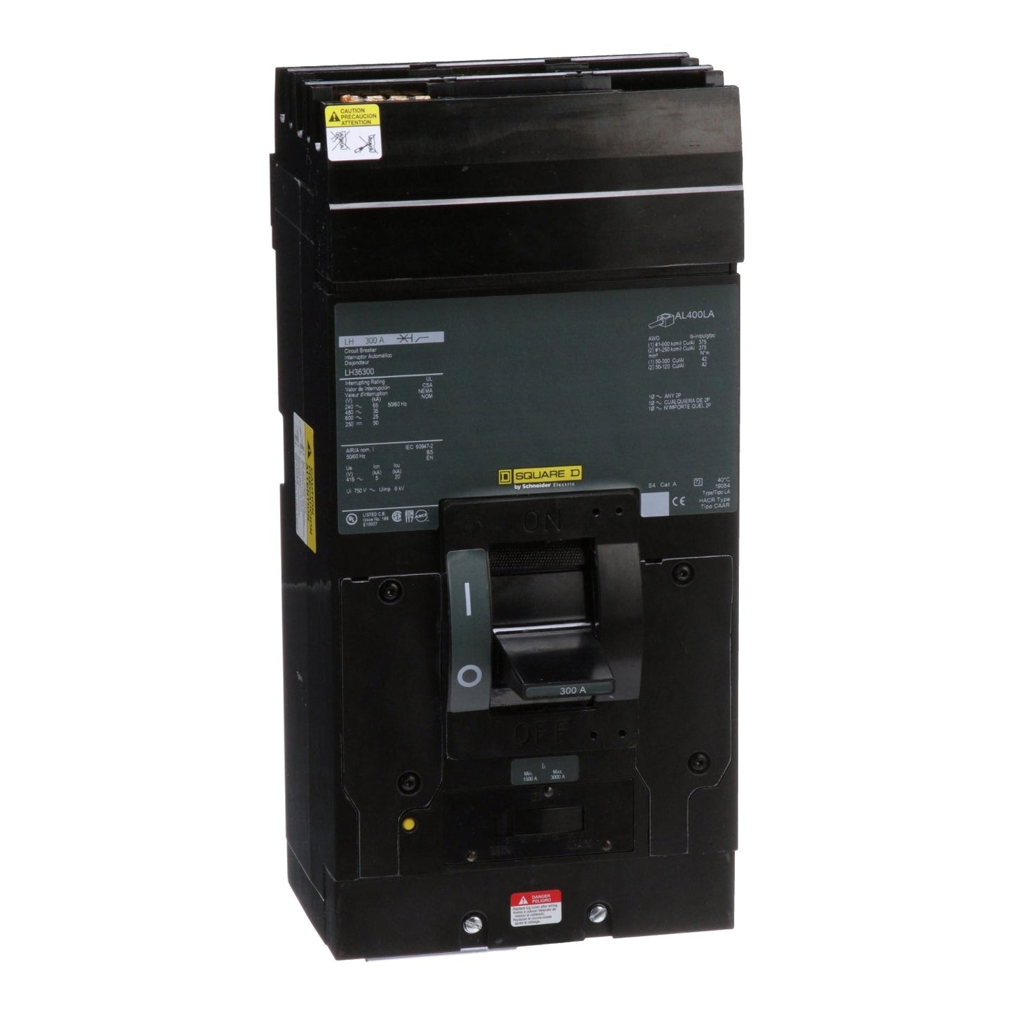 LH36300CBA - Square D I-Line Style Plug-In 600V 300A 3 pole circuit breaker 35kA@480V - Essential Electric Supply