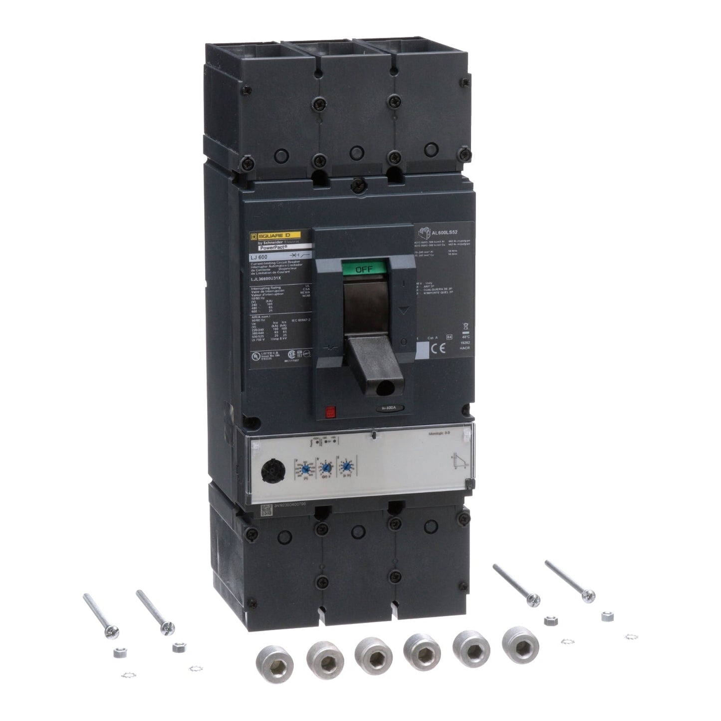 LJL36600U31XSA - Schneider Electric Feed-Thru 600V 600A 3 pole circuit breaker 65kA@480V - Essential Electric Supply