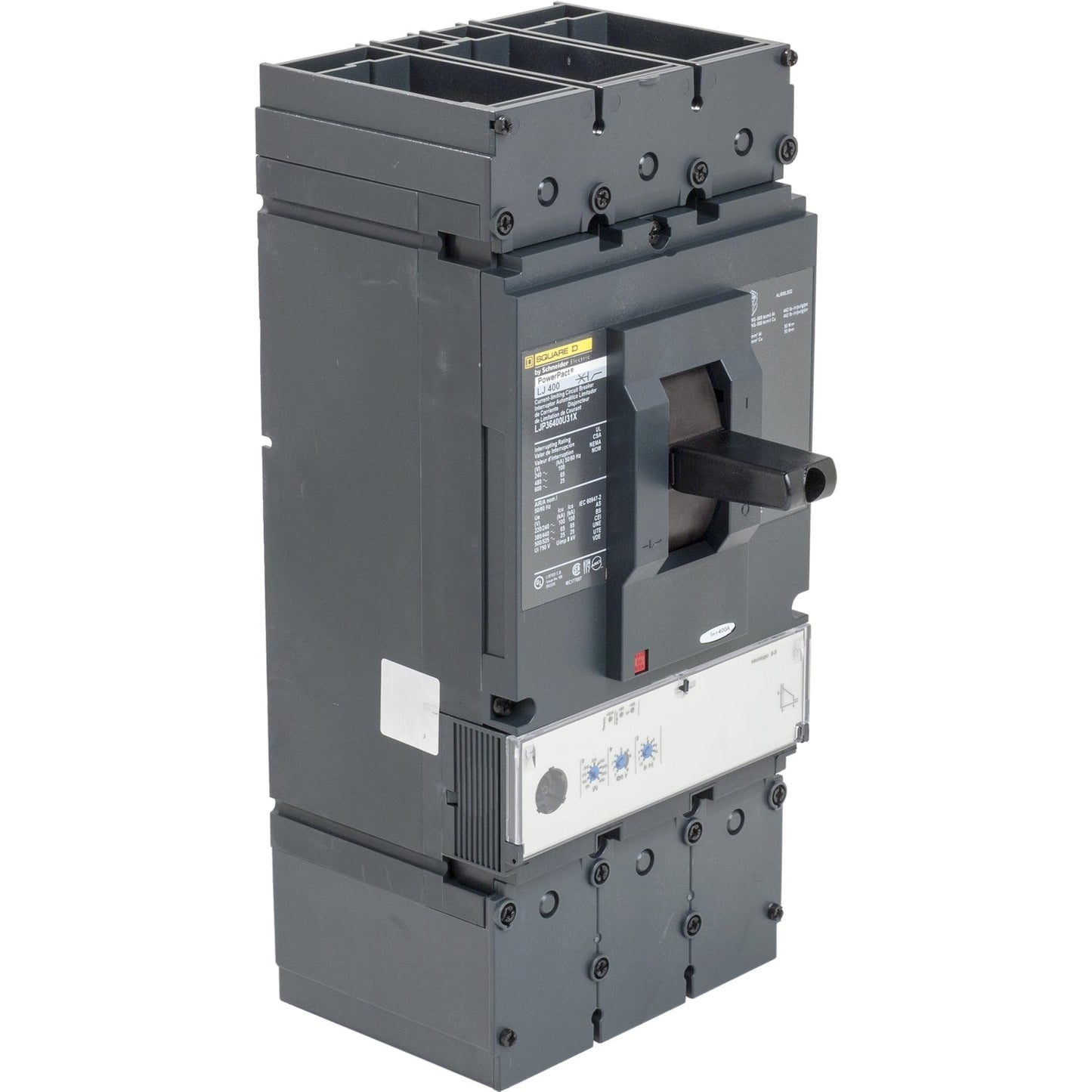 Square D LGP36400CU31X Circuit Breaker | 600V 400A 3P 35kA@480V Bolt-On Powerpact