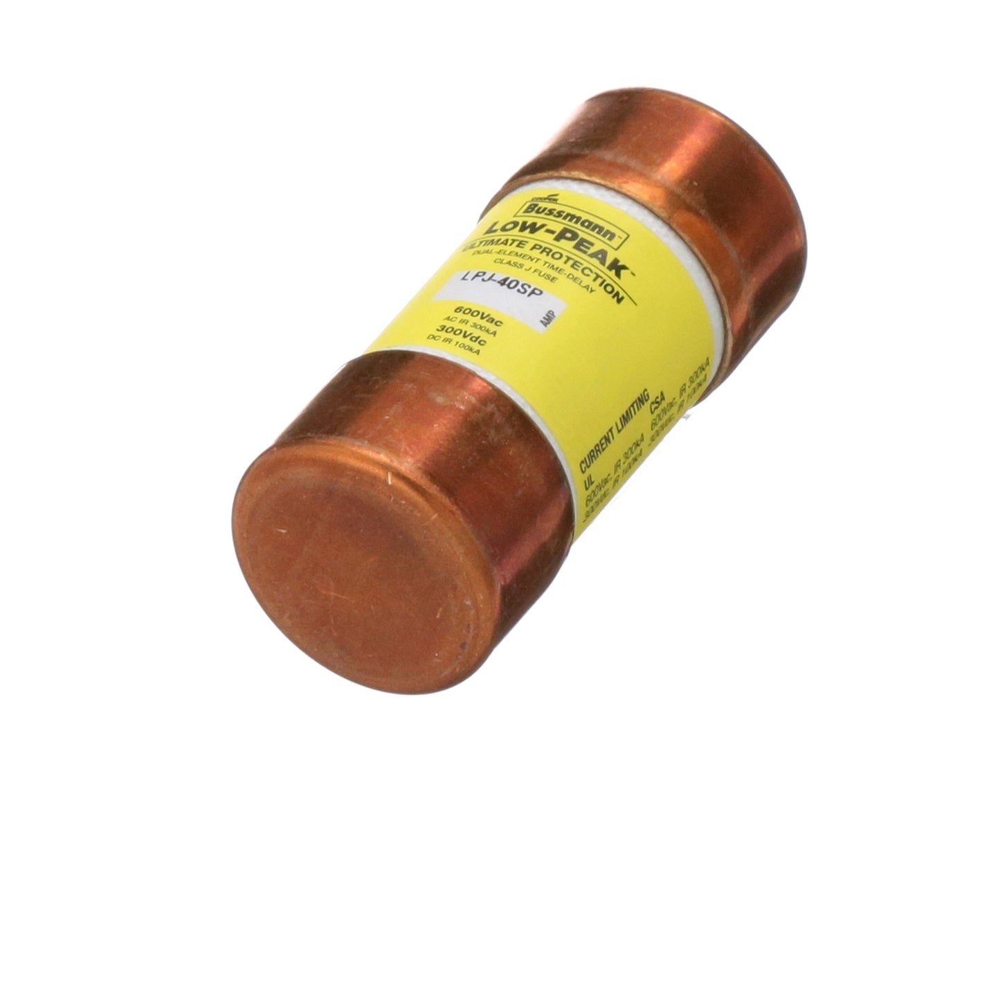 Bussmann LPJ-40SP Low Voltage Fuse | 600V 40A 300kA@600V Low-Peak