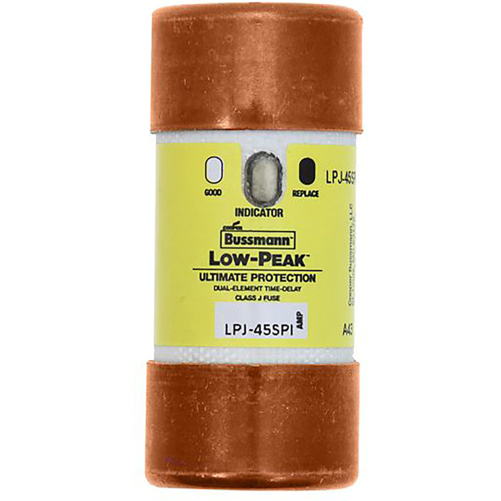 Bussmann LPJ-45SPI Low Voltage Fuse | 600V 45A 300kA@600V Low-Peak