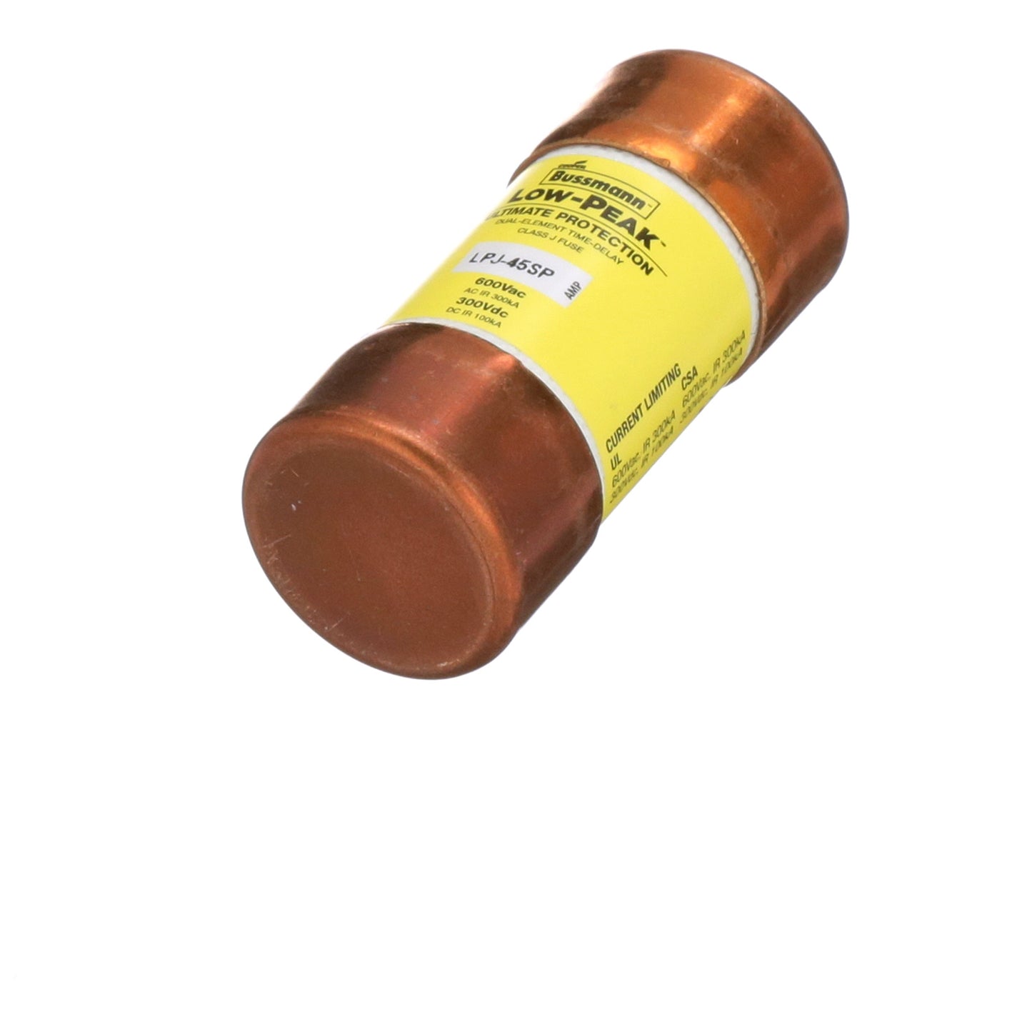 Bussmann LPJ-45SP Low Voltage Fuse | 600V 45A 300kA@600V Low-Peak