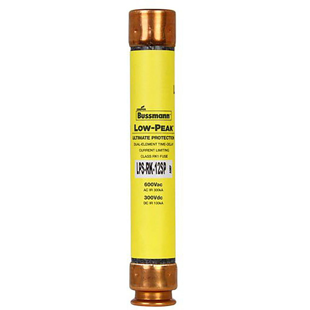 Bussmann LPS-RK-12SP Low Voltage Fuse | 600V 12A 300kA@600V RK1 Low-Peak