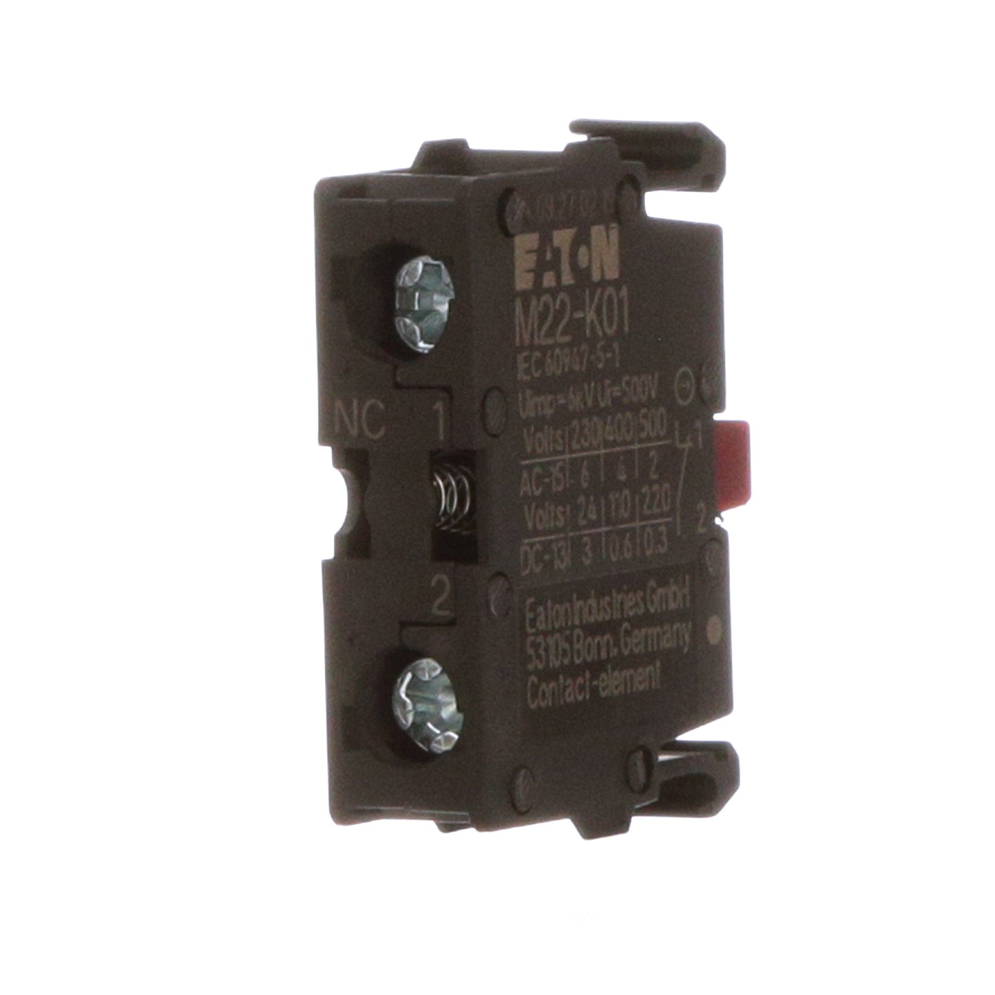Cutler Hammer M22-K01 Motor Control Part And Accessory Contact Block