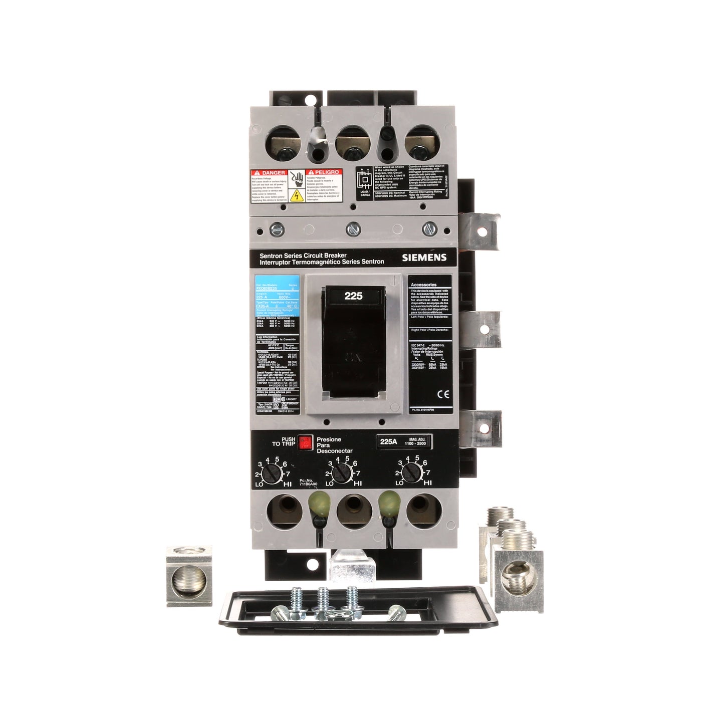Siemens MBKFD3225A Circuit Breaker | 3P 225A 600V FXD6