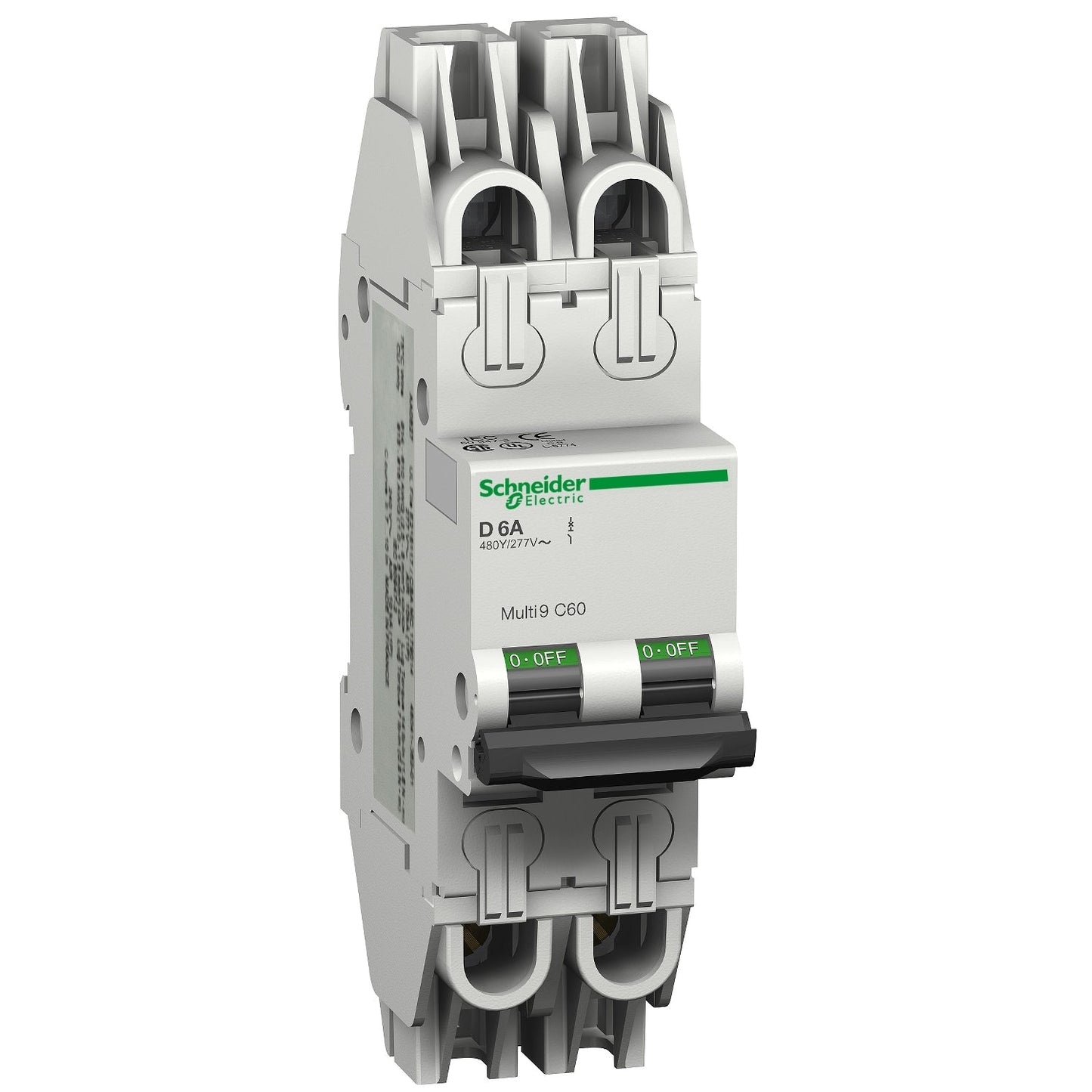 MGN61313 - Schneider Electric Feed-Thru 9V 2A 2 pole circuit breaker 10kA@480V - Essential Electric Supply
