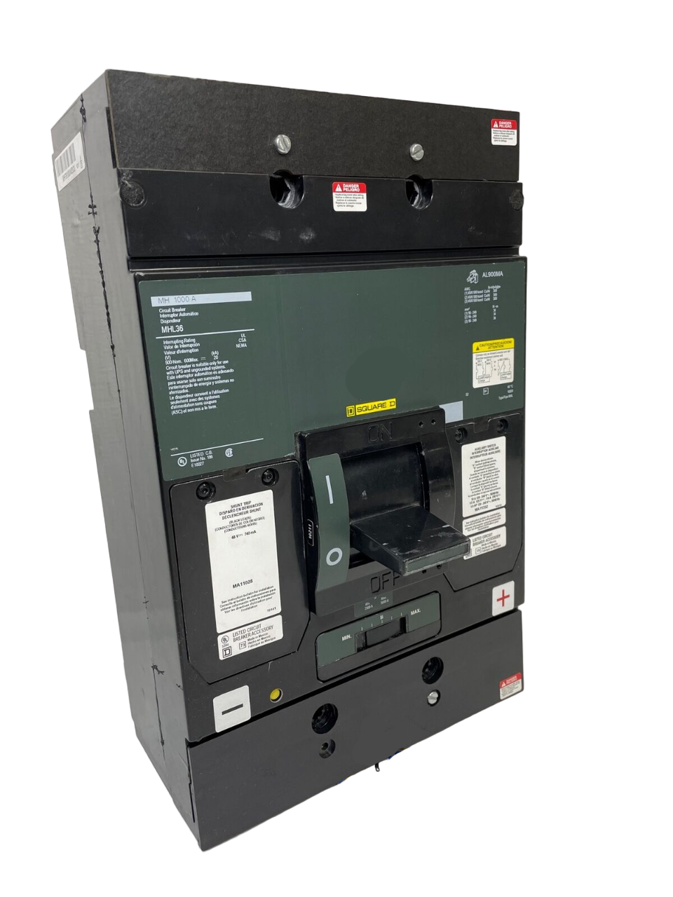 MHL368001288 Square D Molded Case Circuit Breaker MHL Series 800A 600V - Essential Electric Supply
