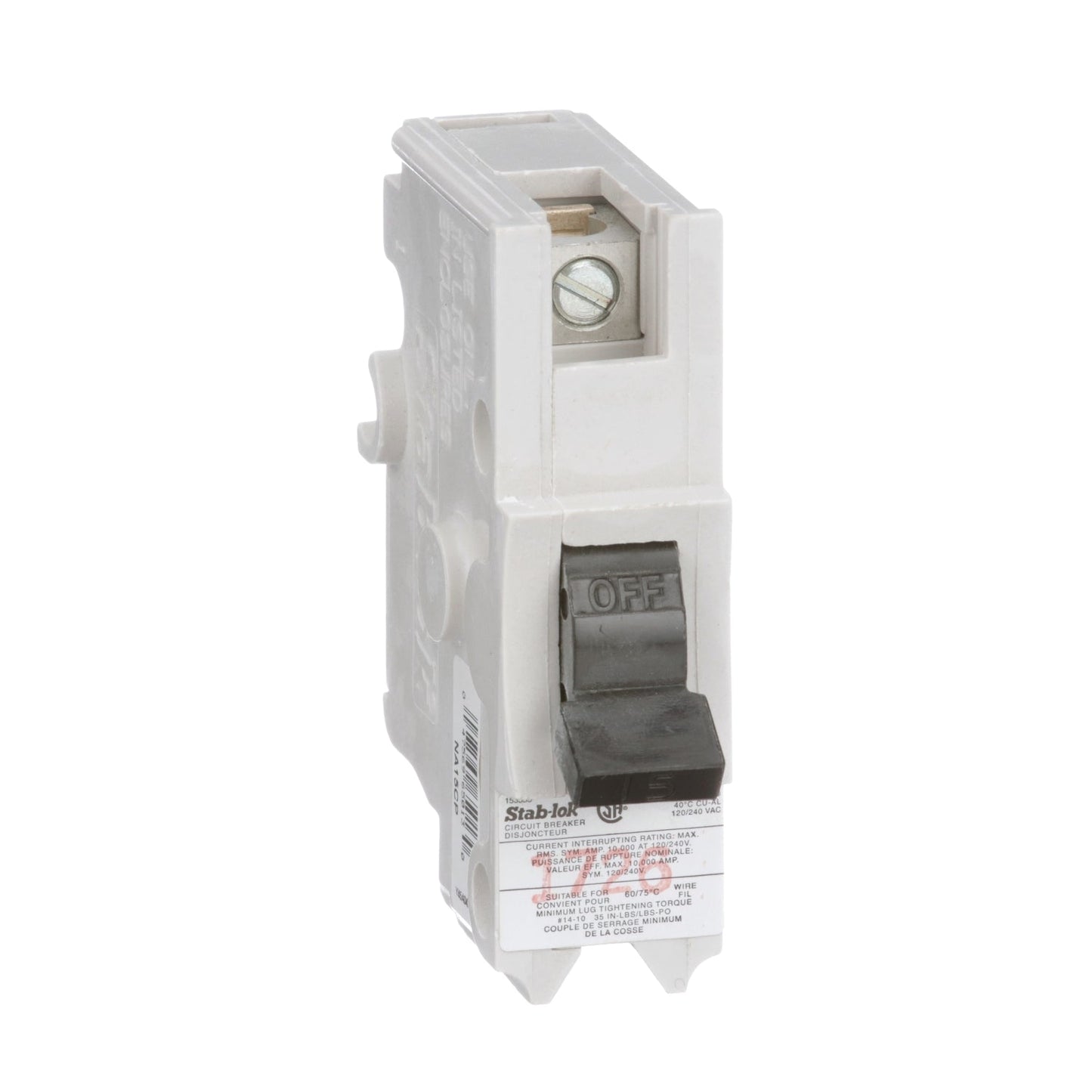 NB15 - Federal Pioneer Bolt-On 15A 1 pole circuit breaker - Essential Electric Supply