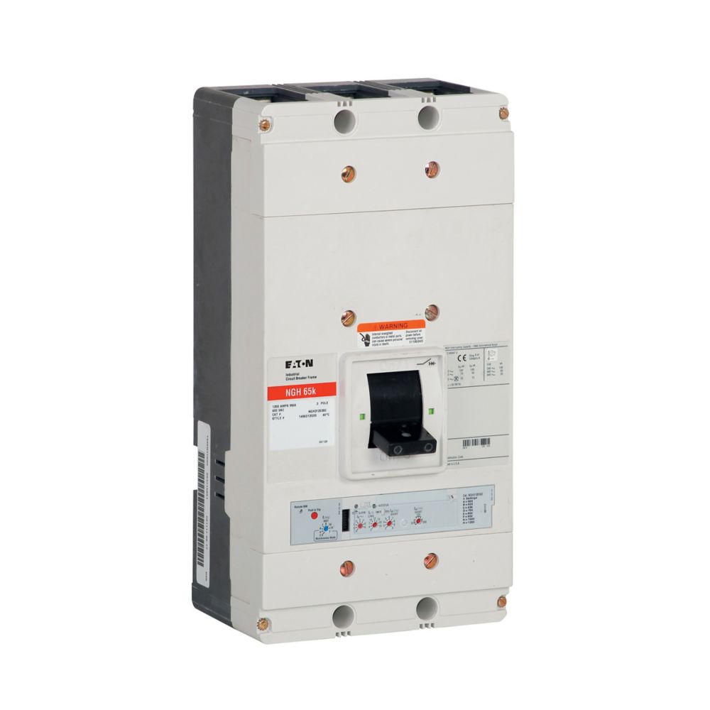 Eaton NGH312038EC Circuit Breaker | 600V 1200A 3P 65kA@480V Bolt-On