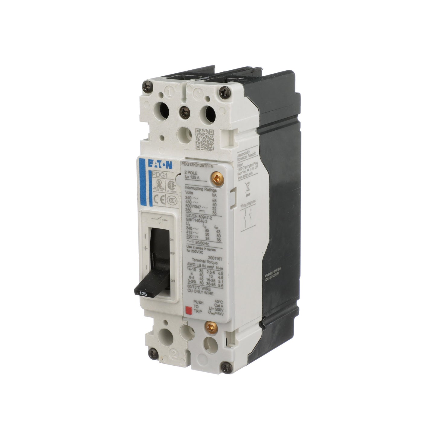 Eaton PDG12C0030TFFJ - Eaton - Molded Case Circuit Breakers | Power Defense PDG 600V 30A