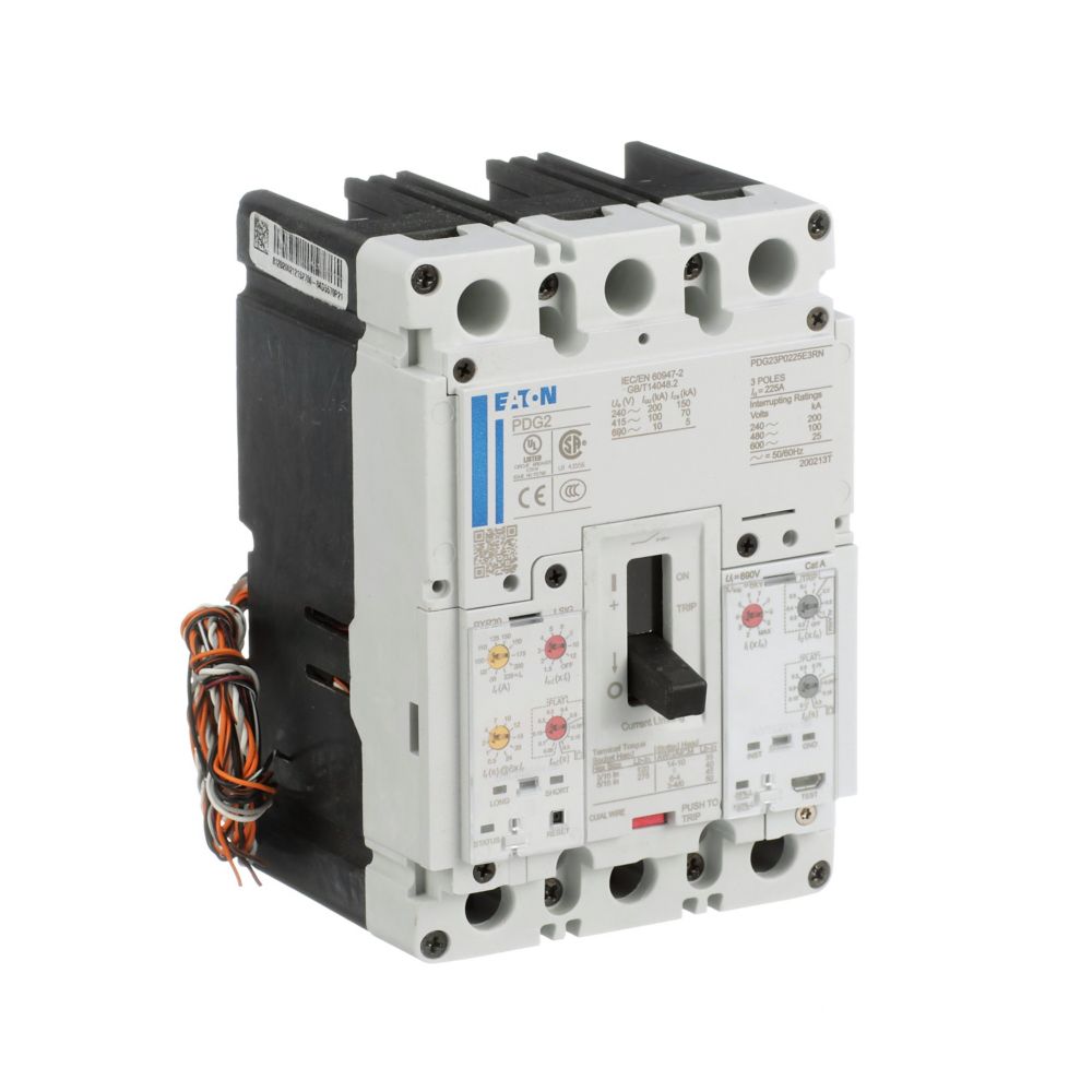 Eaton PDG23M0225E3MJ Circuit Breaker | 600V 225A 3P 65kA@480V Feed-Thru