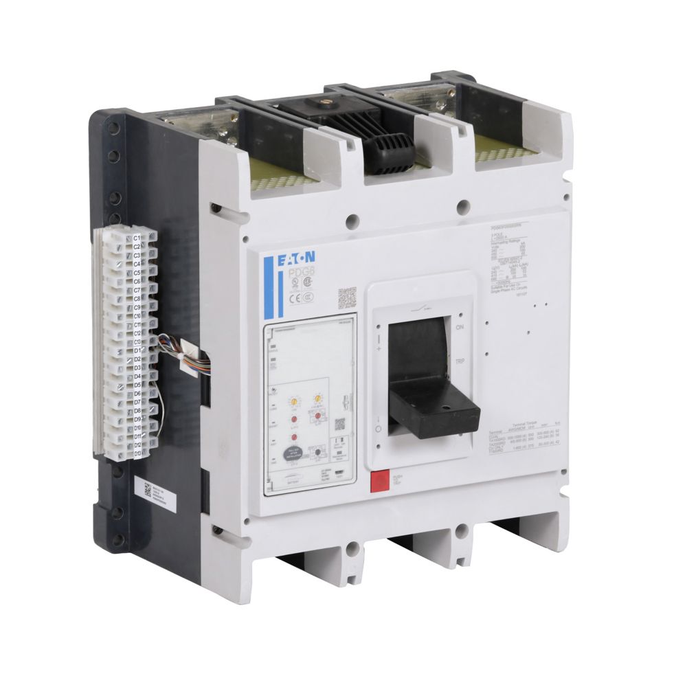 Eaton PDG63M1600E5RN Molded Case Circuit Breaker | 600V 1600A 3P 65kA@480V Bolt-On Power Defense