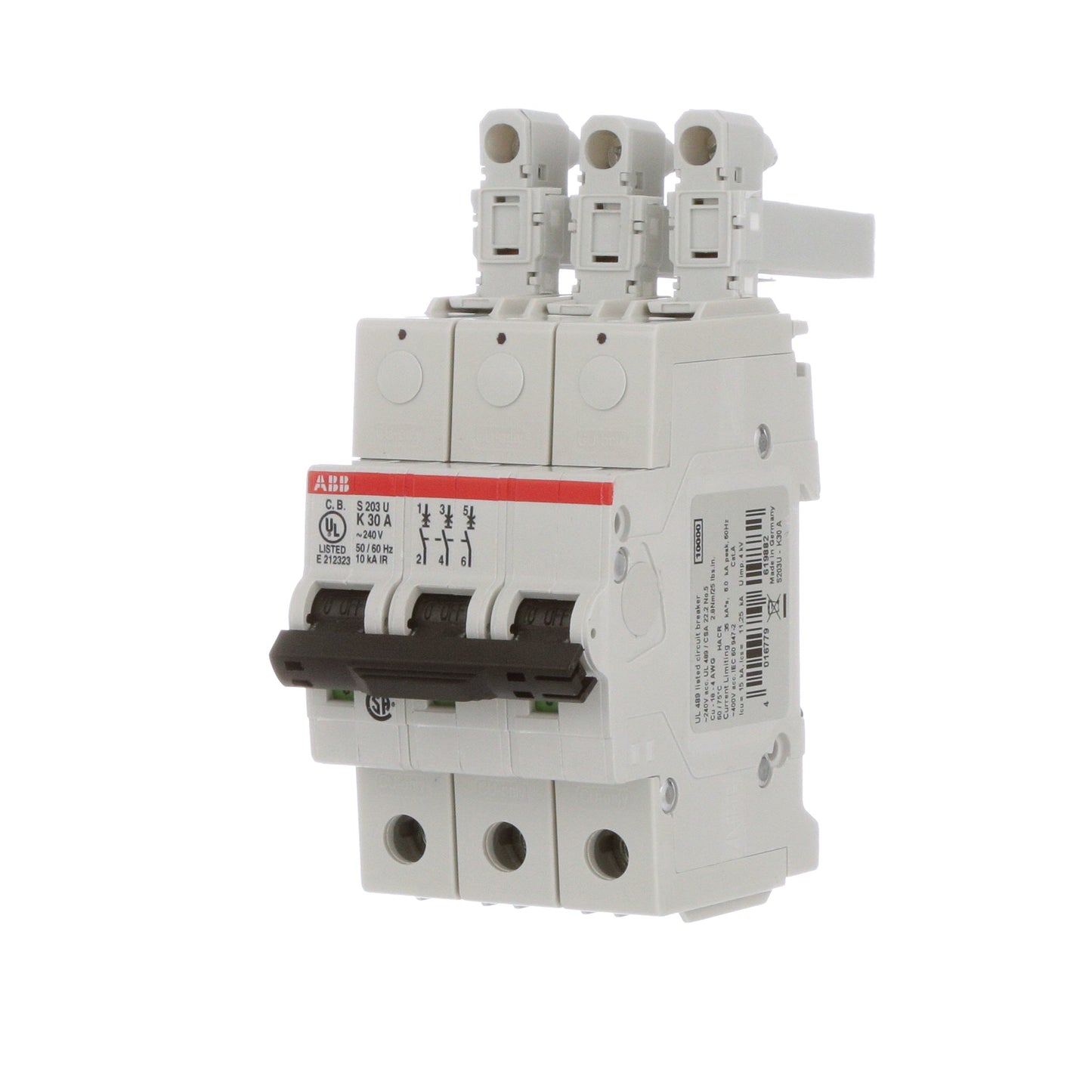 ABB PL703U-K30 Circuit Breaker | 240V 30A 3P 35kA@240V Plug-In ProLine