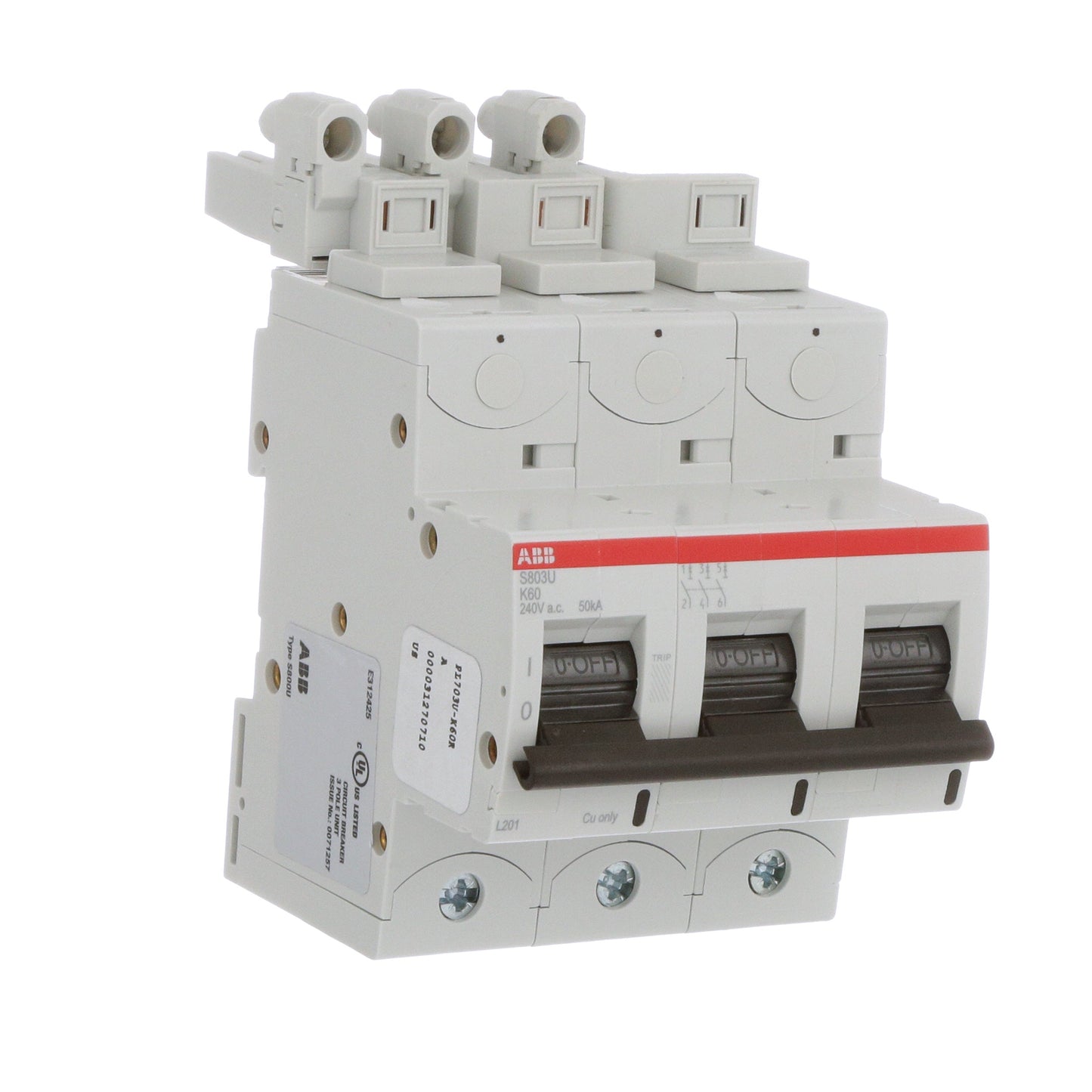 ABB PL703U-K60R Circuit Breaker | 240V 60A 3P 35kA@240V Plug-In ProLine
